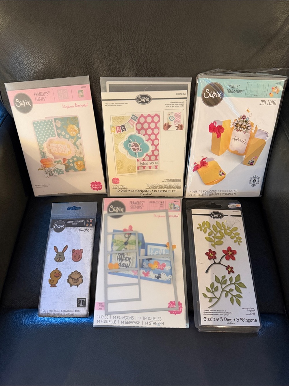 Sizzix die  Set - Pink, Yellow, Blue, Green, White